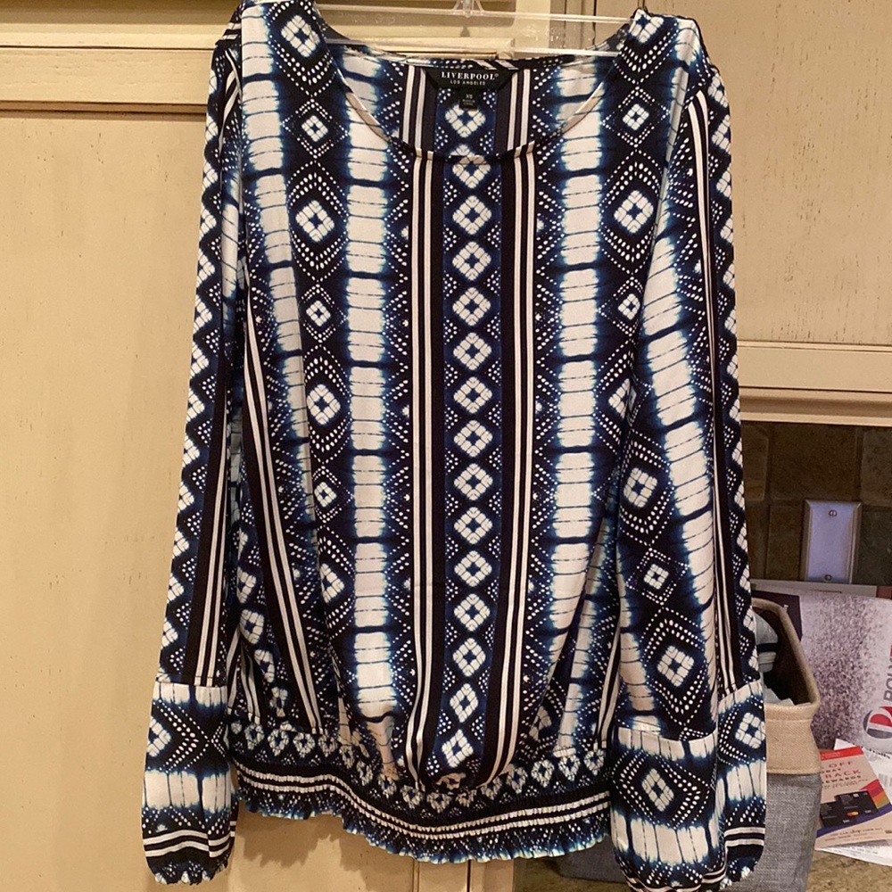 Liverpool Los Angeles Banded Blouse XS